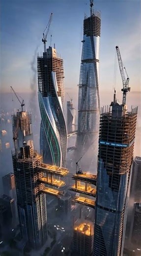 ​Future Skyscrapers #FuturisticCity #Skyscrapers #UrbanDesign #ArchitectureLovers #FutureCities