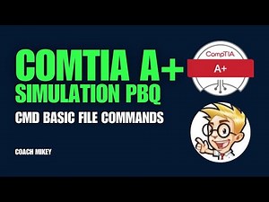 CMD Basic File Commands - Simulation - PBQ - Drag and Drop - CompTIA A+ 220 - 1102