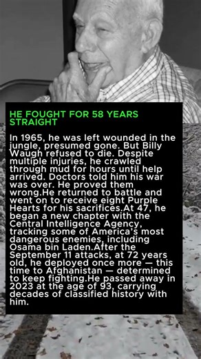 HE FOUGHT FOR 58 YEARS STRAIGHTIn 1965, he was l