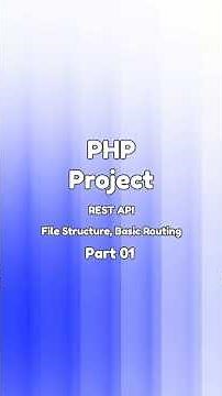 PHP Project Part 01 | REST API #php #phptutorial #phpproject #phptutorial