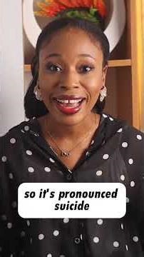 Do you pronounce suicide correctly? #learnenglish #speakingenglish #communicationskills