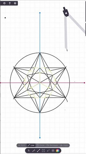 Amazing Geometric Design Using Only Compass & Scale 📐