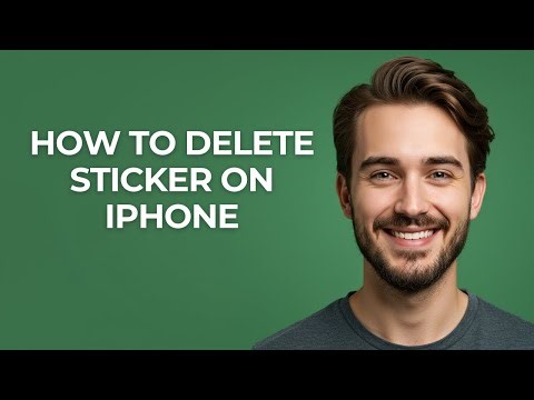 How To Delete Sticker On iPhone - GUIDE!
