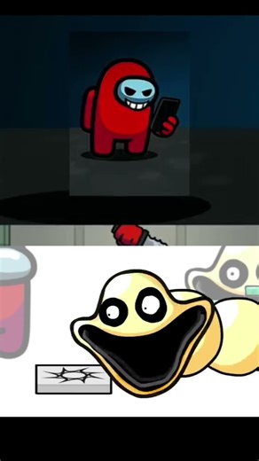 Mini Crewmate Kills Hungry WormCharacters | Among Us #bikelife