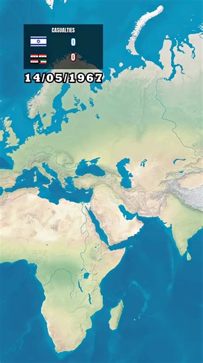 Six-Day War (1967) in 1 minute using Map | The Turning Point for Gaza Strip & West Bank | History on Maps
