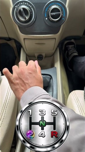 Manual Transmission Shift Pattern: Neutral, R, 1–5, Direct to Neutral (Engine Off)