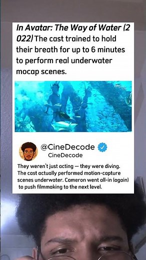 Avatar: The Way of Water (2022) – Underwater motion capture🌊