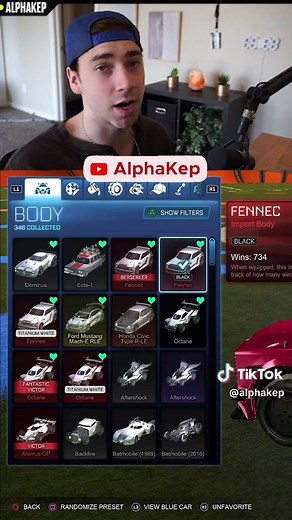 Rocket League AlphaKep Beastmode Octane Car Design
