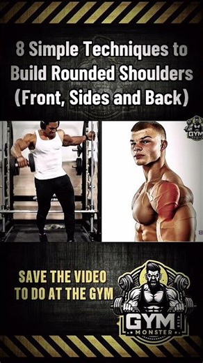 8 Simple Techniques to Build Rounded Shoulders (Front, Sides & Back) | Complete Shoulder Workout 💪