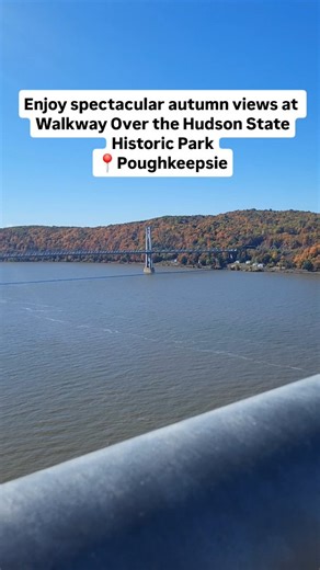 We're never taking autumn sunshine for granted at Walkway Over the Hudson State Historic Park in Poughkeepsie. Have you traversed the world’s longest elevated pedestrian bridge yet? It stands 212 feet above the mighty Hudson River. Walk, run, cycle, or take the elected tram across this picturesque path. It is 1.28 miles long from gate to gate, connecting Poughkeepsie and Highland. Open 7 a.m. until sunset, make sure you visit this iconic landmark when you visit Dutchess County! #IloveNY #ispyny