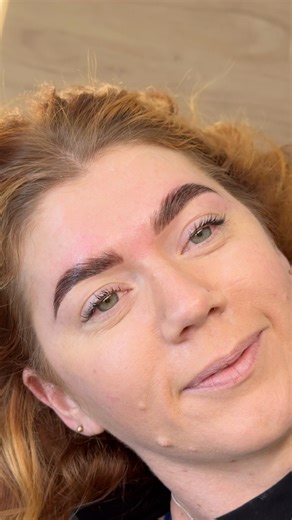 LAMINATION & DYE ON THIS COPPER BOMBSHELL 🔥🤌🏼😮‍💨 #beautybybrooke #browporn #brows #brisbane #lamination #copperhair #blueeyes | Brooke-Renee MUA & Beauty