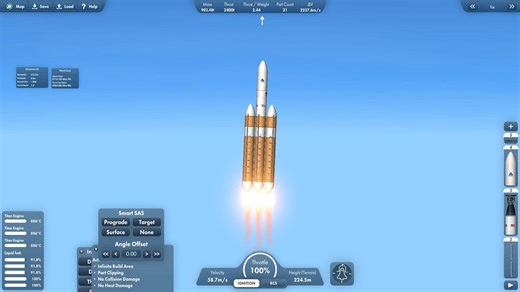 【SFS PC】Delta-4-Heavy发射一颗月球Starlink