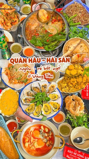 Ăn hải sản no nê chỉ 40-60k/món giữa lòng Vũng Tàu, bill 500K tặng thêm voucher bánh Đi Vũng Tàu muốn ăn ốc - hàu- hải sản bình dân mà tươi, ngon thì ghim liền Hàu Né Long Sơn nha anh em. Giá rẻ thiệt sự, tầm 40-50-60k/món mà thôi nêm nếm ổn áp, đồ tươi, ngọt thịt lắm nha. Hàu né trứng muối béo núng nính, hàu nướng chỉ 5k mấy/con. Còn có cả lẩu cá bớp, gỏi, ốc hương bơ cay, sò điệp bơ bắp ăn là dính. Quán rộng rãi, đi nguyên team vào đây ăn uống, lai rai đúng bài. 📌 Đang có chương trình Bill tr