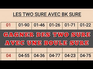 GAGNER DES TWO SURE AVEC UNE BOULE SURE