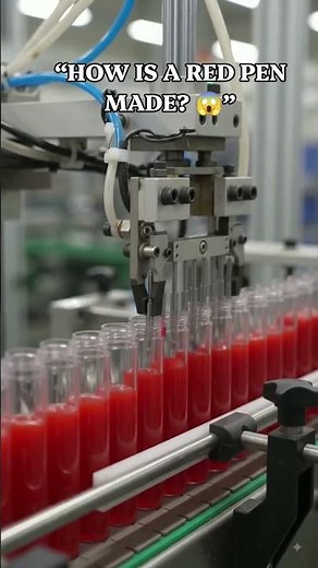 How Red Pens Are Made 🔴 | Amazing Pen Manufacturing Process | Factory Tour