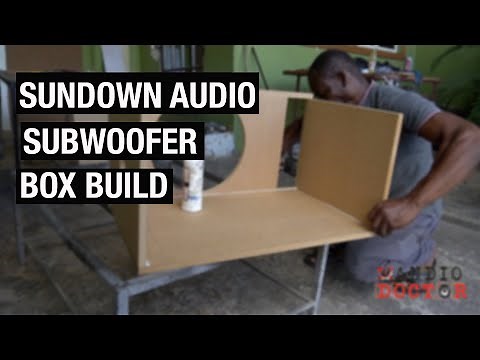 SUNDOWN AUDIO 15 SUBWOOFER CUSTOM BOX BUILD
