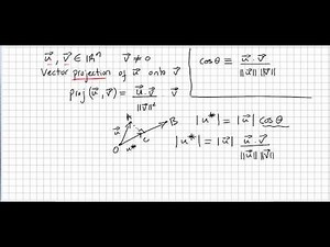 Linear Algebra 37, Vector Projection