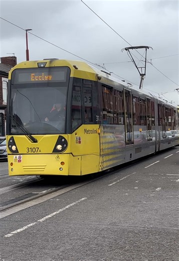 Manchester Tram At Edge Lane #tram #train #trains #trainspotting #railway