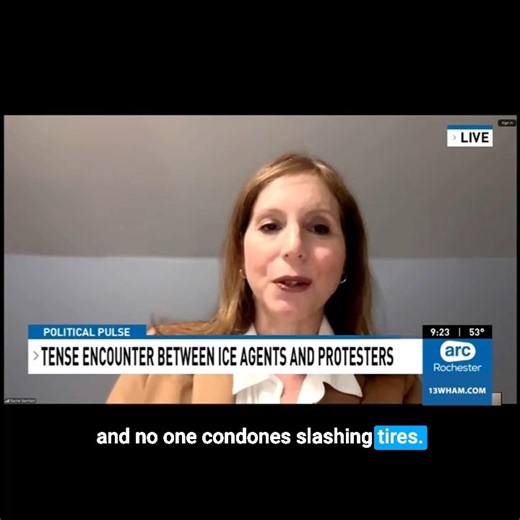 I was on 13WHAM today. Any suggestion yesterday's action on Westminster Rd. was a "mob" is ridiculous. https://foxrochester.com/news/good-day-rochester/political-pulse-legislator-barnhart-talks-ice-protest-on-westminster-rd | Rachel Barnhart