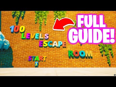 How To Complete 100 LEVEL ESCAPE ROOM Fortnite - All 100 Levels Fortnite Creators Map
