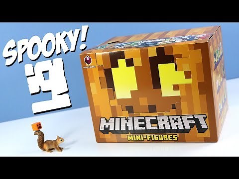 Minecraft Mini-Figures Spooky Series 9 Mystery Boxes Collection Review & Codes