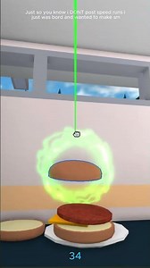 Speedrunning Cook Burgers #speedrun #roblox #cookburgers