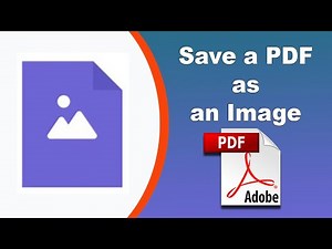 How to save a pdf as an image using Adobe Acrobat Pro DC