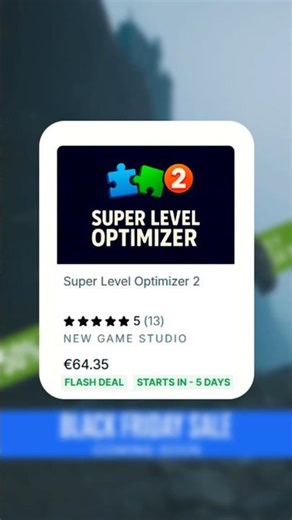 Super Level Optimizer 70% Flash Deal! #unity #gamedevelopment #optimization #unityassetstore