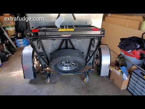 How to fold and unfold drop tail trailer