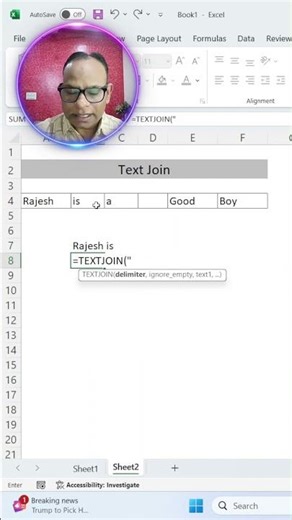 Text join in Excel: A Beginner's Crash Course, Essential Tips for Beginners #excel #youtube #shorts