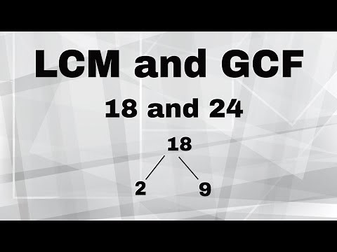 LCM and GCF of 18 and 24