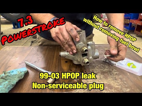 7.3 hpop leak non serviceable plug