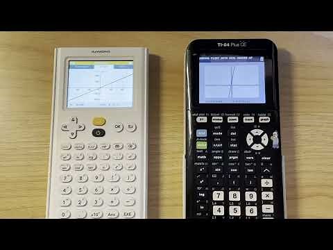 NumWorks function and graphing comparison to TI-84 Plus CE