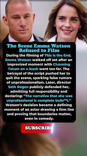 This Scene Made Emma Watson Quit!