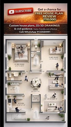 2BHK House Plan That Everyone Loves 😍 | Smart Indian Home Design