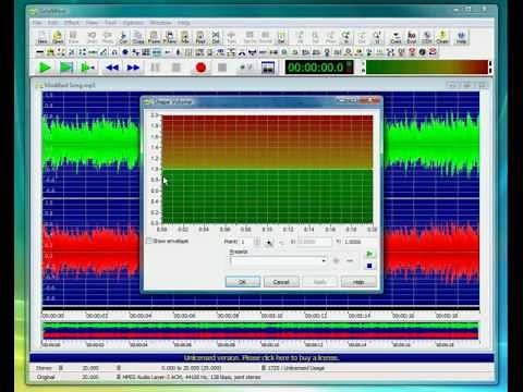 How to Edit Music / Voice File by GoldWave