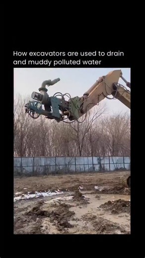 sciencephobia on Instagram: "When flooded or waterlogged areas need to be cleared, hydraulic excavators can be used in a surprisingly controlled way to manage muddy water. Using the bucket and hydraulic arm, operators carefully scoop and redirect water and sediment, guiding it toward drainage points or containment areas without disturbing the surrounding ground too aggressively. What makes this effective is the precision of the hydraulic system. Smooth, controlled movements allow the excavator t