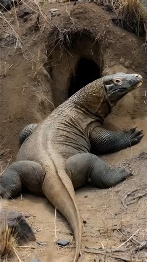 Komodo Dragon Territory & Nest – What’s Inside? #ai #shortsfeed