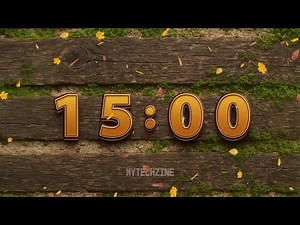 🍂 15 Minute Autumn Countdown Timer | Cozy Fall Theme ⏱️