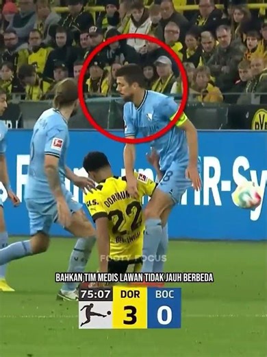 The medical team tackled their own player 😭