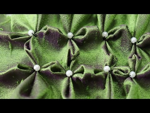 How to sew Flower Smocking, Canadian Smocking Technique with Free Template