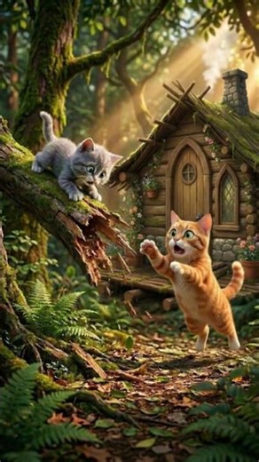 My Kitten Almost Fell… So I Built This! 🌳🐱