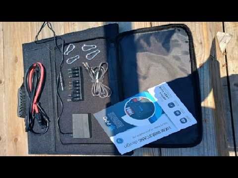 PPQ 100W Portable Solar Panel Kit 18V 6A,9lb Foldable Briefcase Solar Charger Review
