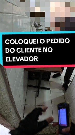 Cliente pediu pra colocar o delivery no elevador #motoboy #ifood #delivery