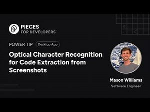 Power Tip: OCR for Code Extraction from Screenshots