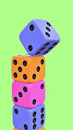 🎲 Endless Falling Dice Loop ♾️