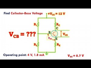 Collector Base Voltage Calculations in Voltage Divider Biased Transistor