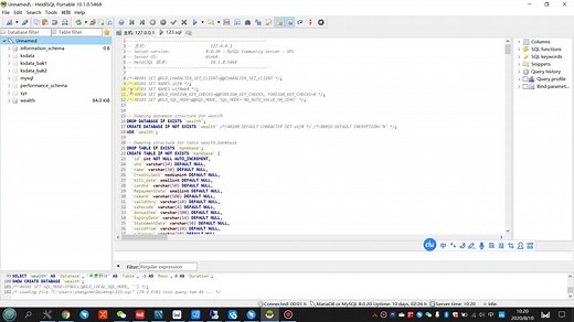mysql数据库的备份和还原
