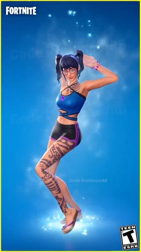 Fortnite Windfrost's Ritual Emote Scuba Crystal Skin Thicc 🍑😜🥵