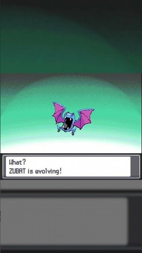 Zubat Evolution in Pokemon Heart Gold and Soul Silver #Shorts
